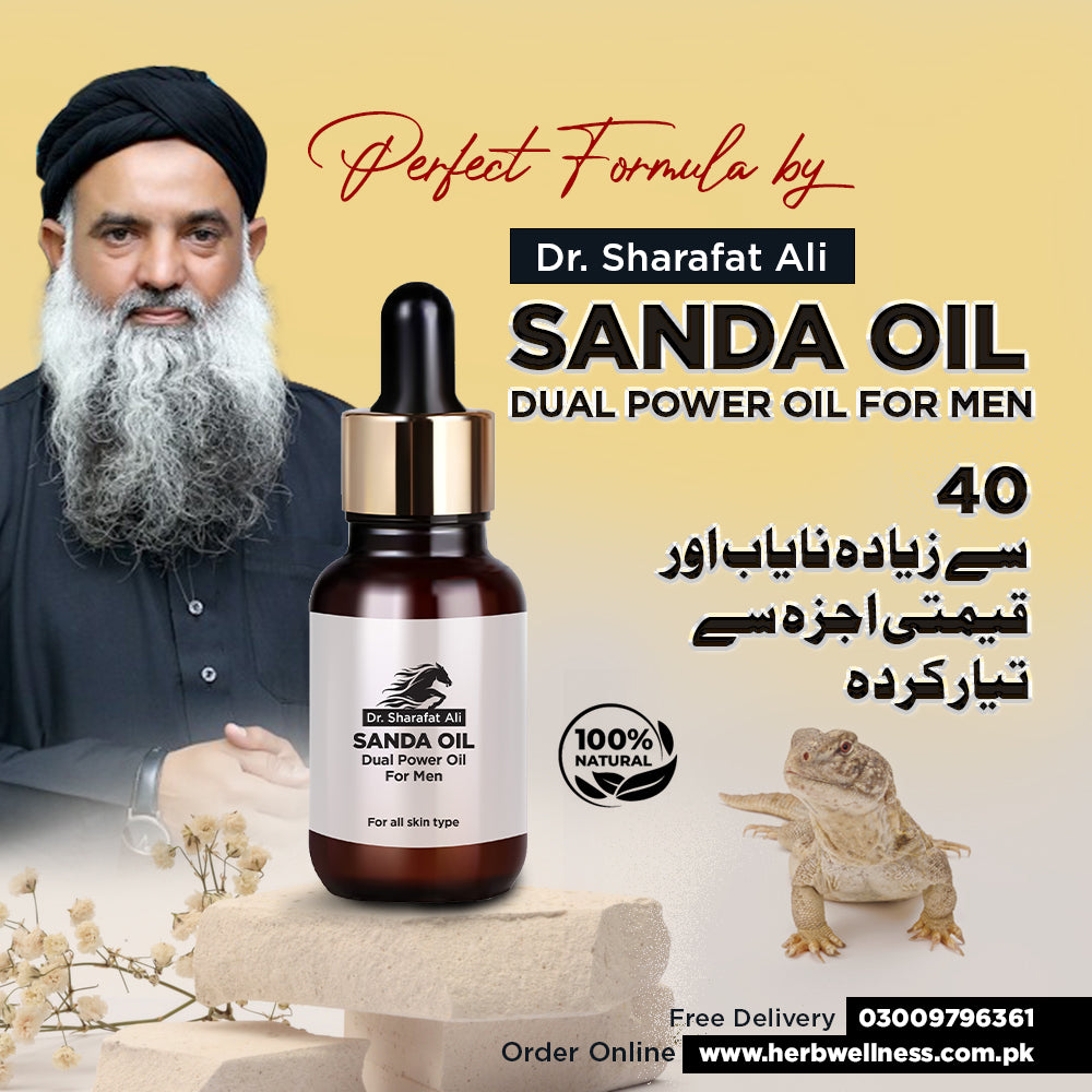 Pack of 3 Pure Sanda Oil Formula by Dr. Sharafat Ali
