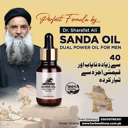 Pack of 3 Pure Sanda Oil Formula by Dr. Sharafat Ali